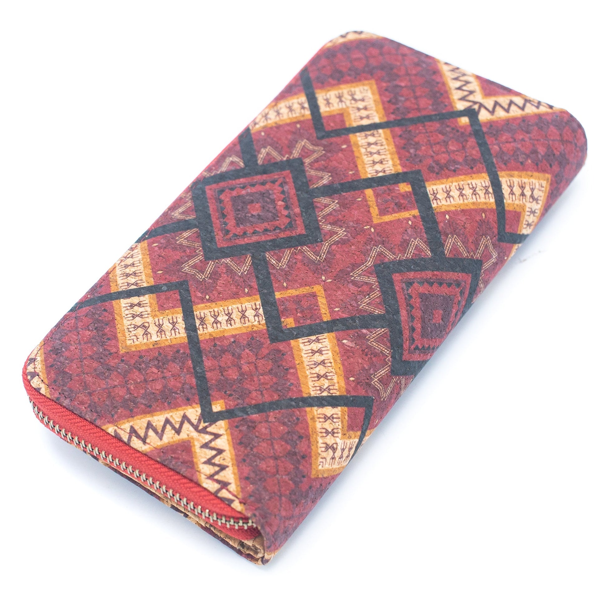 Colorful Patterns Vegan Cork Folding Wallet | THE CORK COLLECTION
