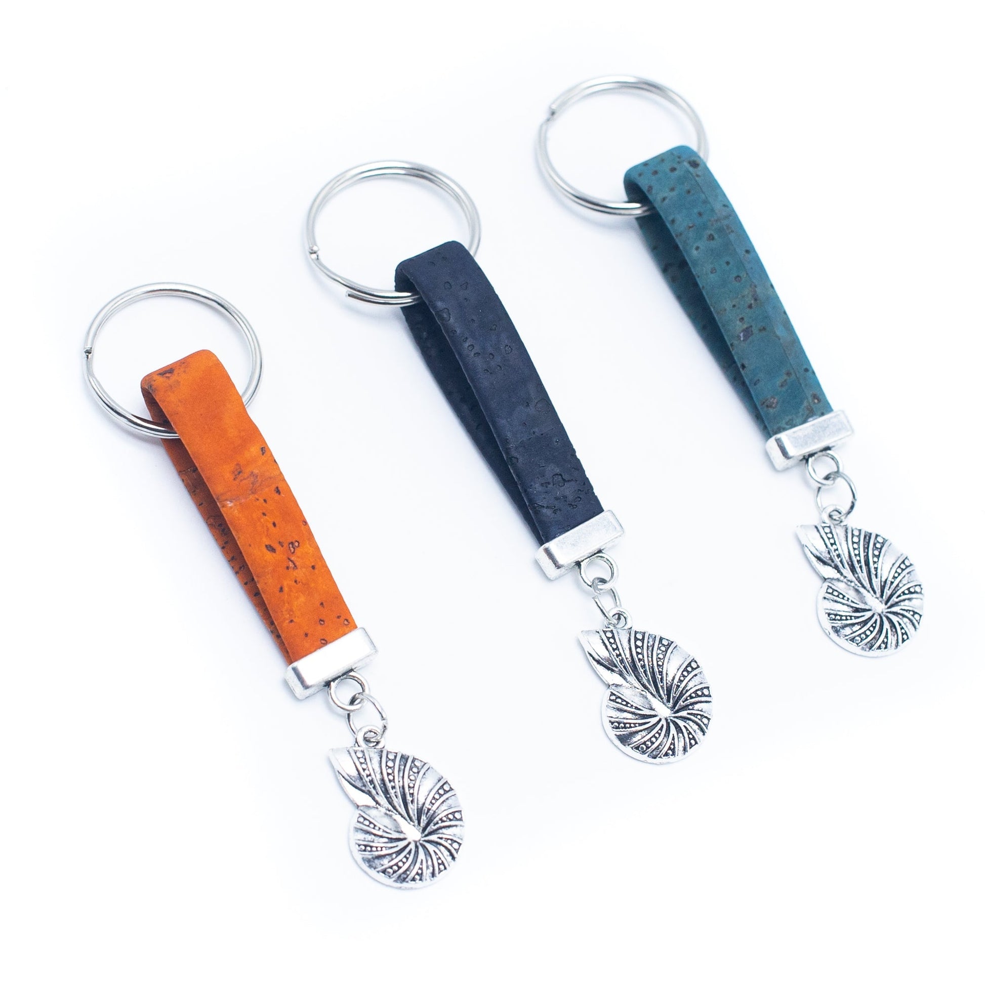 Simple Handmade Colorful Cork Keychain | THE CORK COLLECTION