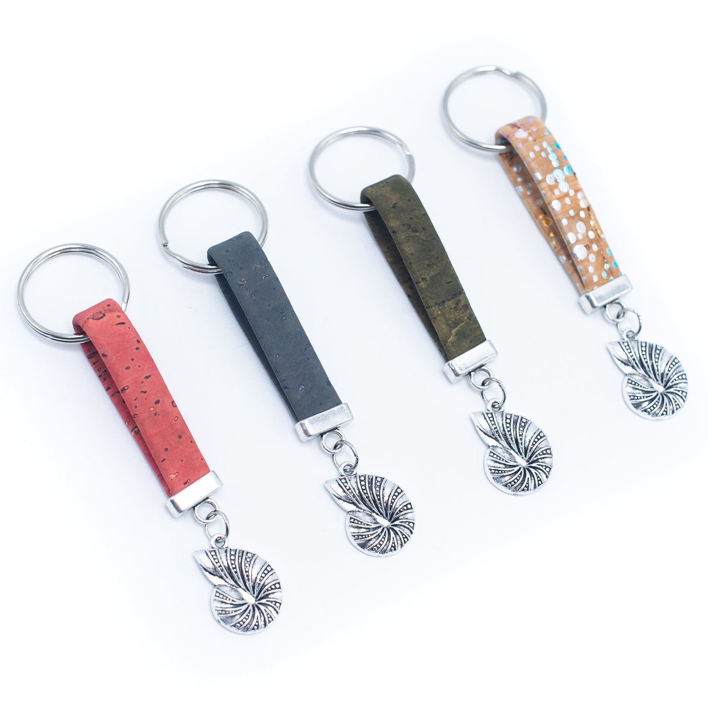 Simple Handmade Colorful Cork Keychain | THE CORK COLLECTION