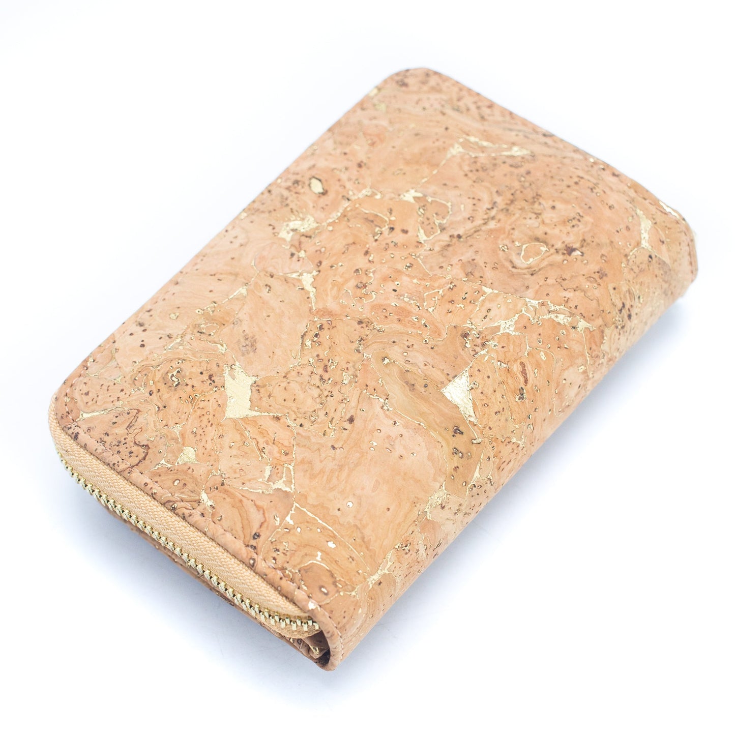 Lux Golden Bifold Smart Cork Vegan Women's Wallet | THE CORK COLLECTION