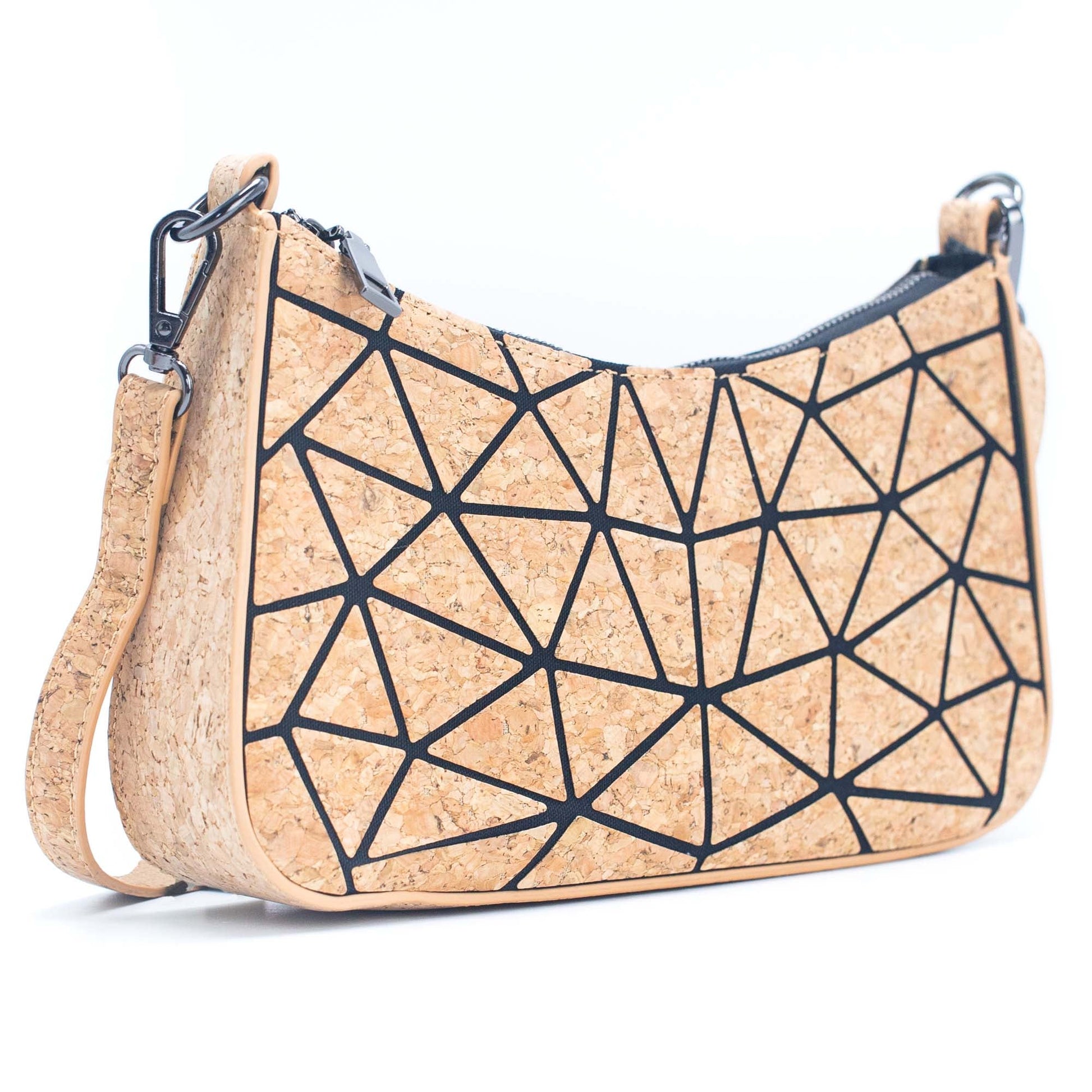 Geometric Pattern Baguette Bag