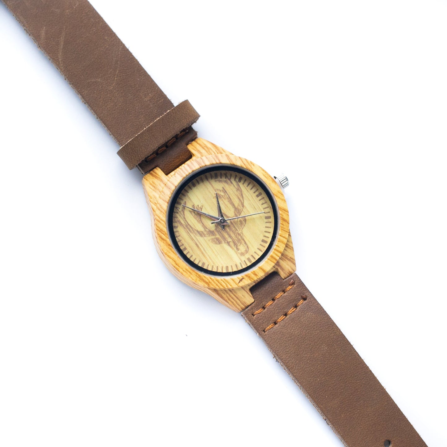 Wooden Vintage Ladies Leather Strap Quartz Watch | THE CORK COLLECTION