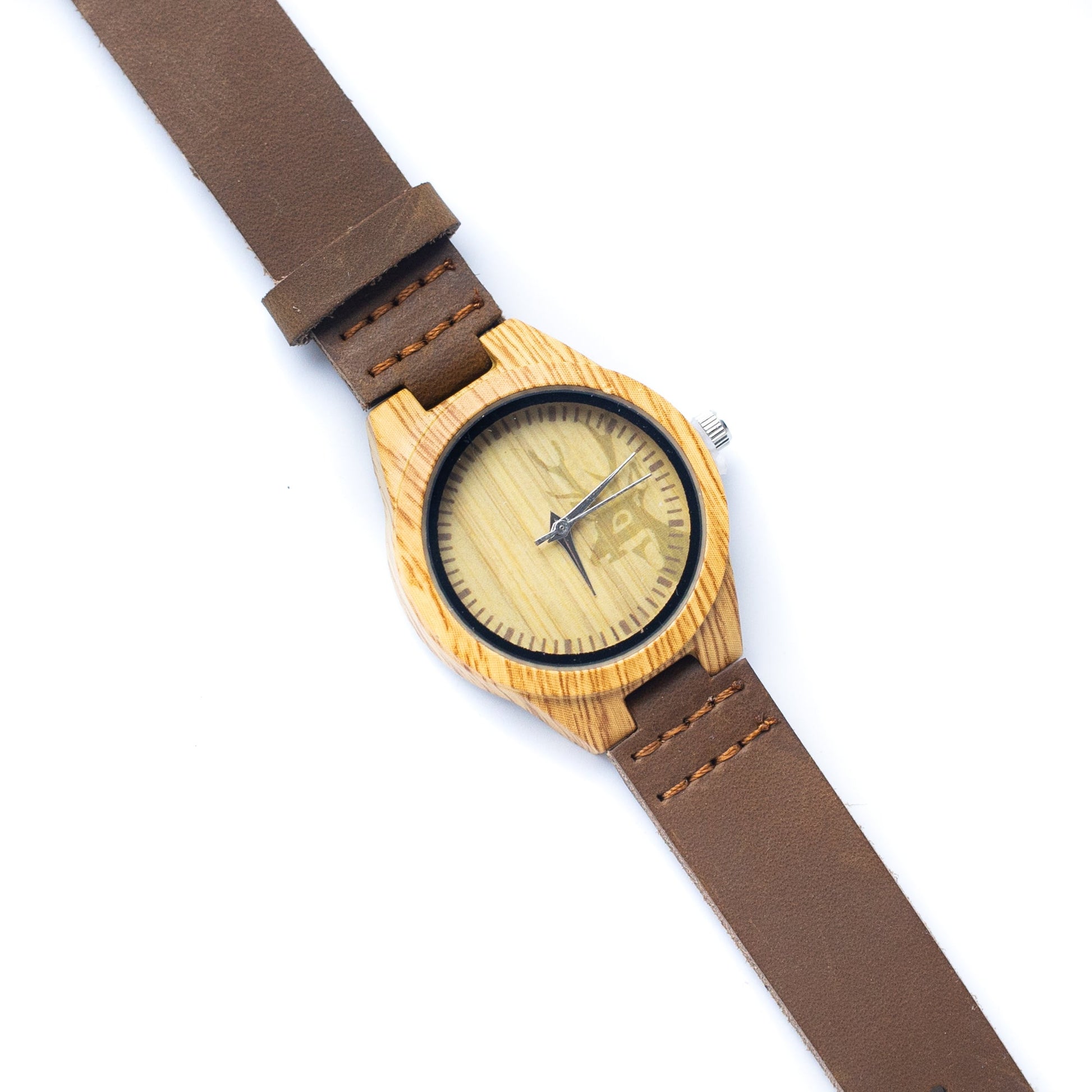 Wooden Vintage Ladies Leather Strap Quartz Watch | THE CORK COLLECTION