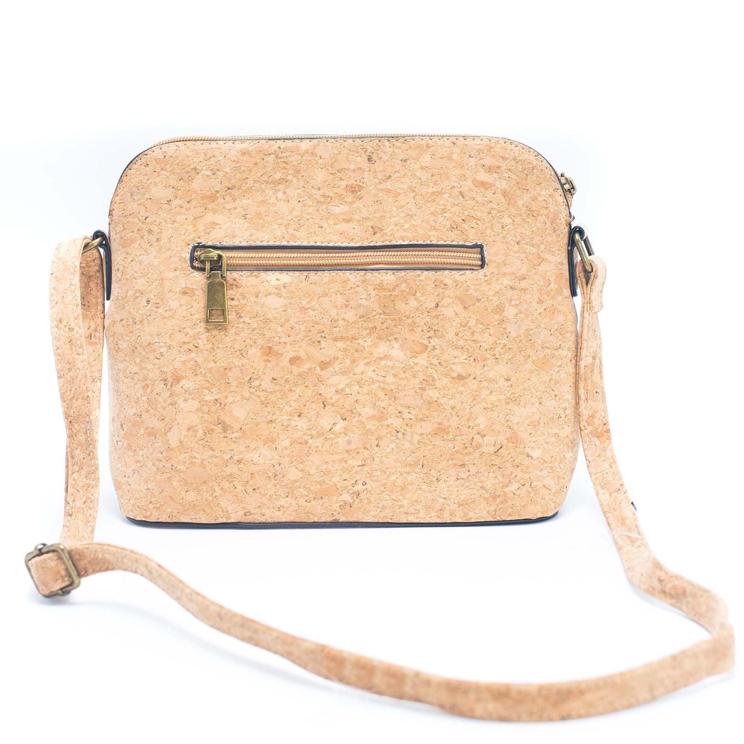 Tassel Zip Pocket Women's Natural Cork Crossbody Bag | THE CORK COLLECTION