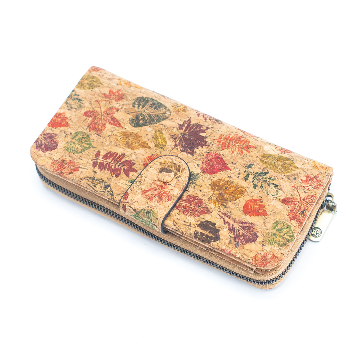 6 portefeuilles en liège naturel avec motifs floraux (paquet de 6 unités) HY-033-MIX-6 