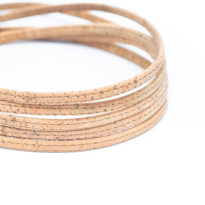 10 meters of 5mm Flat white Cork Cord COR-610