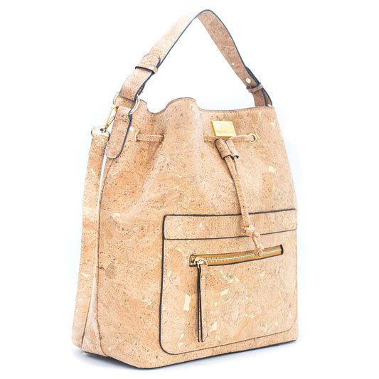 Natural Cork Molten Gold Potli Vegan Bag | THE CORK COLLECTION