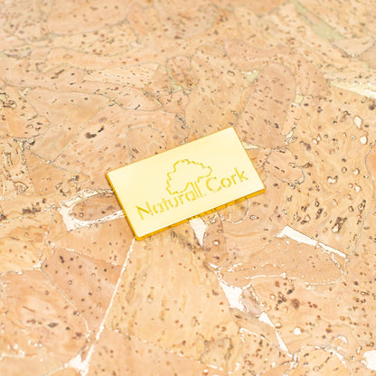 Natural Cork Square Molten Gold Vegan Tote Bag | THE CORK COLLECTION