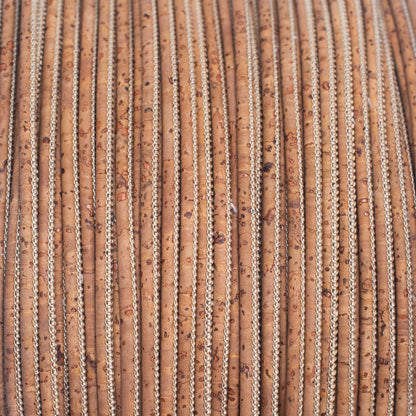 Tobacco Brown 3mm Round Cork Cord | THE CORK COLLECTION