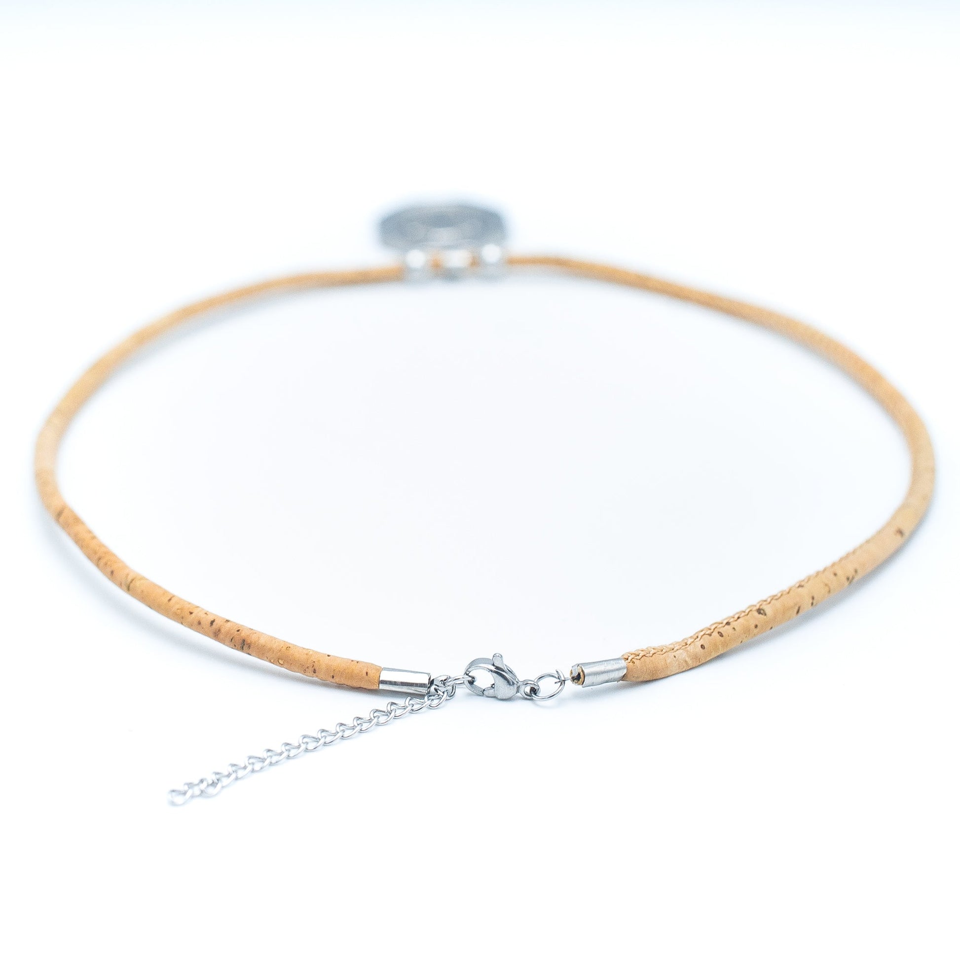 Handmade Natural Cork & Stainless Steel Necklace | THE CORK COLLECTION