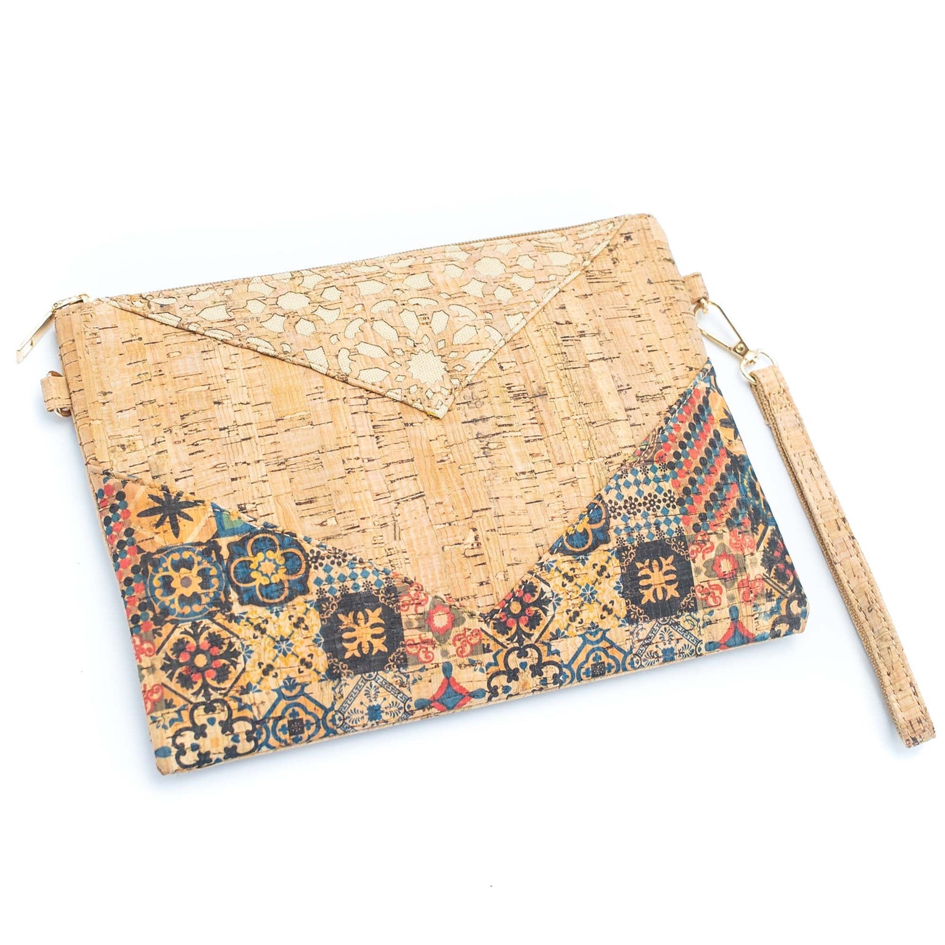 Arrow Patterned Natural Cork Vegan Sling Bags | THE CORK COLLECTION