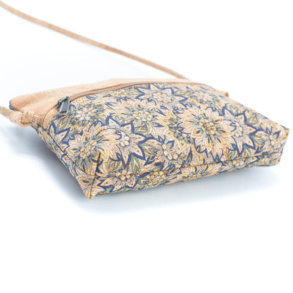 Natural Cork Printed Design Women's Crossbody Bag | THE CORK COLLECTION