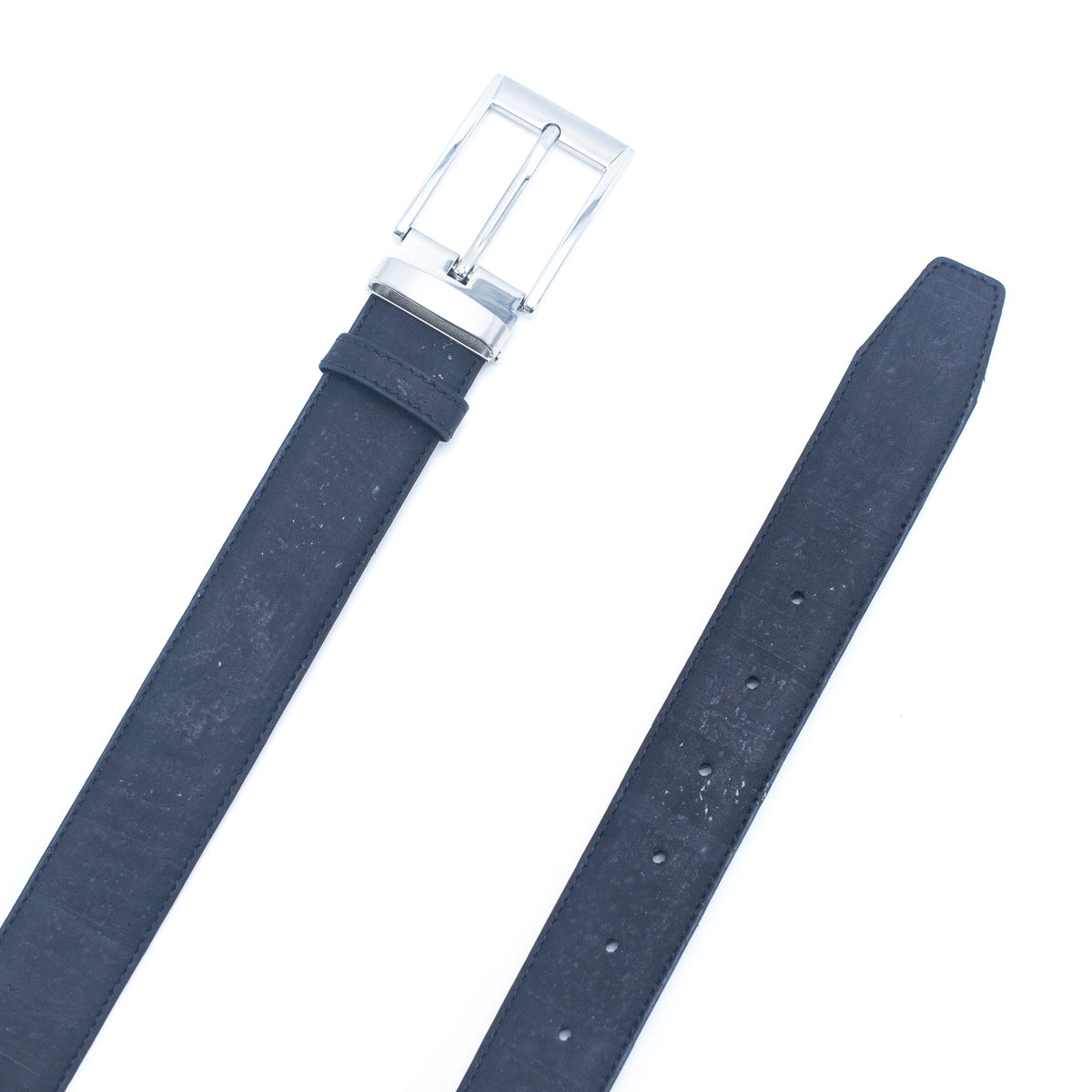 Adjustable Black Double-Sided Natural Cork Belt | THE CORK COLLECTION