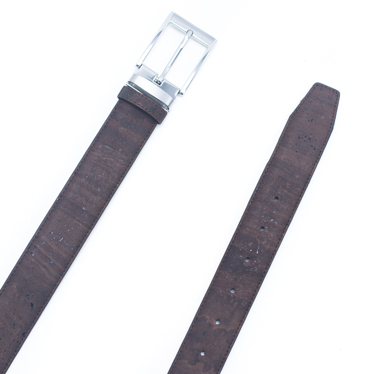 Adjustable Brown Double-Sided Natural Cork Belt | THE CORK COLLECTION