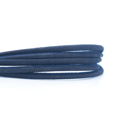 10 meters of Blue Color 5mm Cork Cord COR-541