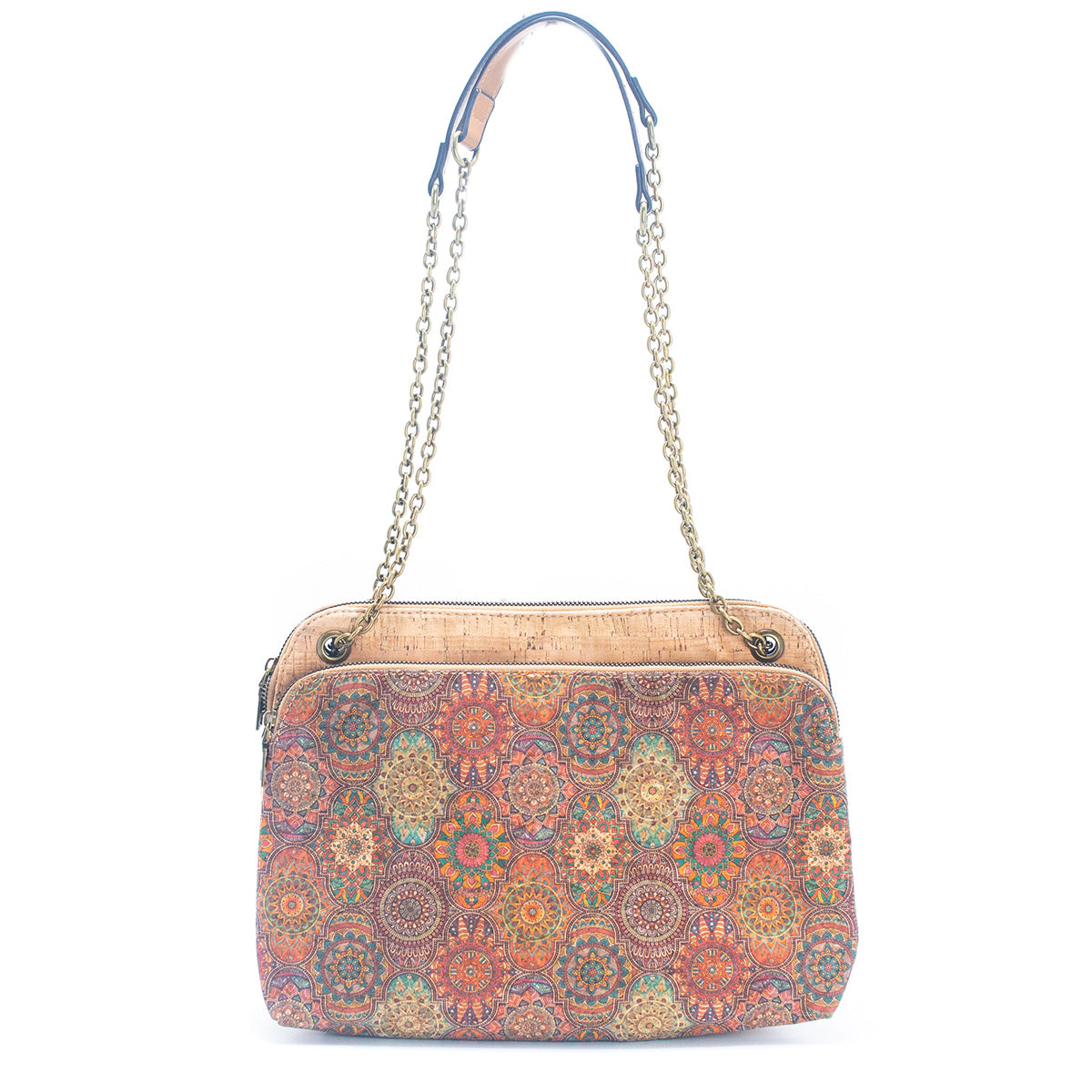 Natural Cork Patterns Womens Vegan Messenger Bag | THE CORK COLLECTION