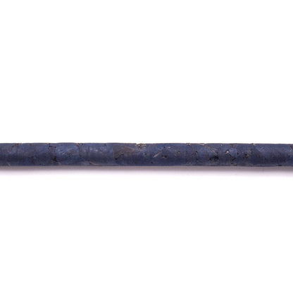 10meter Dark  blue  about 5mm round cork cord COR-596
