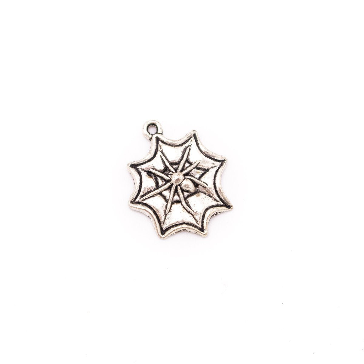 10 units 18x22mm round silver Spider web Necklace  jewelry pendant Jewelry Findings  D-3-474