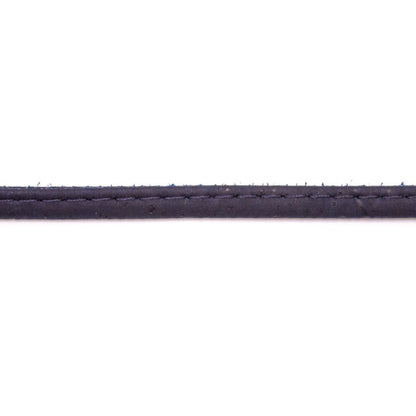 10meter 5mm flat Dark Blue cork cord COR-318
