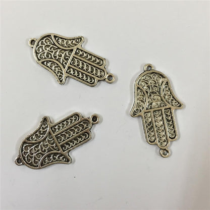 10 unités antique argent main de fatima pendentif charmes bijoux trouver des fournisseurs D-3-116 