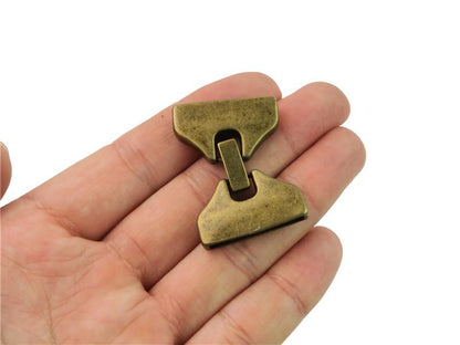 10Pcs for 25mm flat leather snap clasp brass, jewelry supplies jewelry finding D-6-30