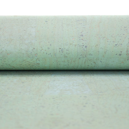 Pastel Green Portuguese Cork Fabric COF-370