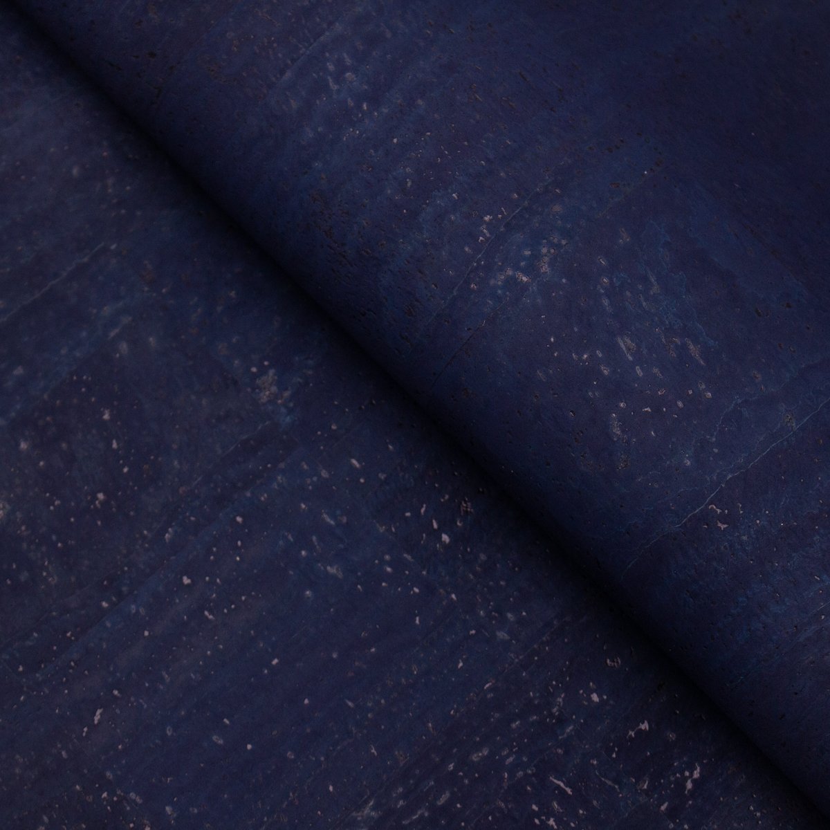 Tissu de liège végétalien portugais bleu foncé COF-128