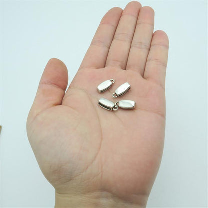 20pcs For 10mm flat leather, antique silver bali beads holder, jewelry finding supplies D-1-10-117