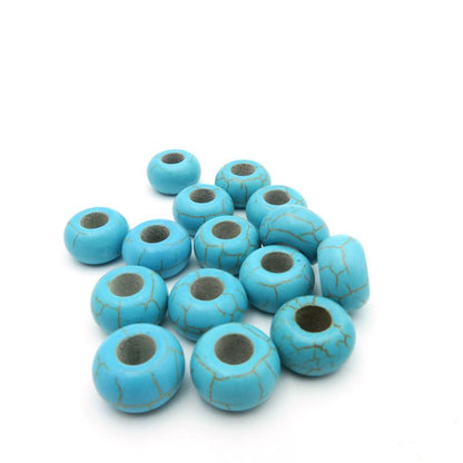 20 unités pour perles rondes bleu turquoise de 5 mm, fournitures de bijoux, recherche de bijoux D-5-5-37