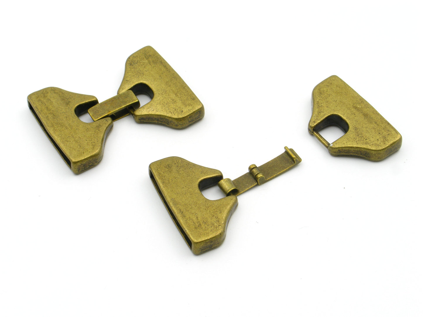 10Pcs for 25mm flat leather snap clasp brass, jewelry supplies jewelry finding D-6-30