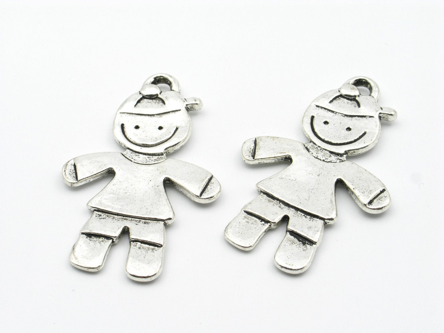 10 Pcs Antique Silver Boy pendant  jewelry supplies jewelry finding D-3-46