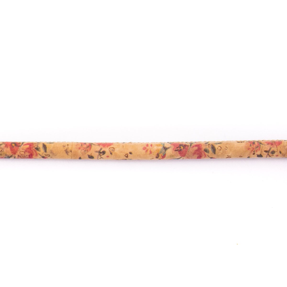 10 mètres de cordon de liège rond à motif floral de 5 mm COR-449 