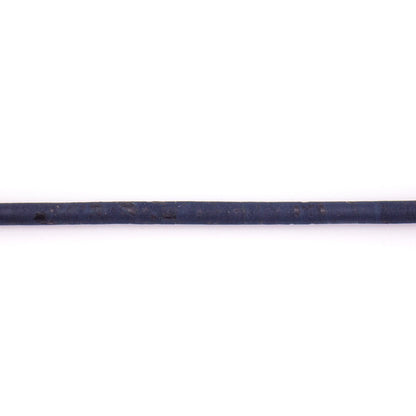 10meter Navy blue cork cord 5mm round COR-429