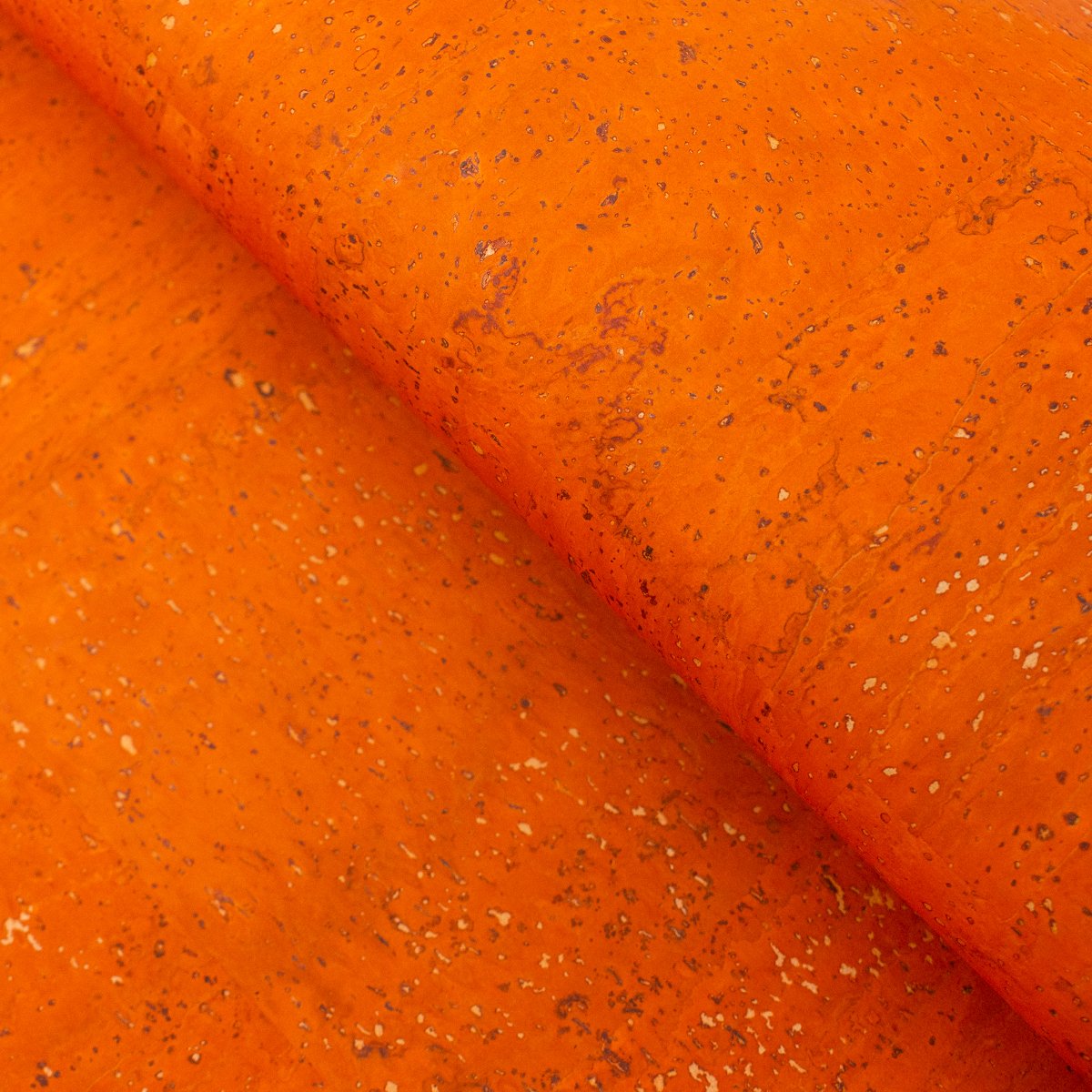 Tissu en liège portugais orange COF-126