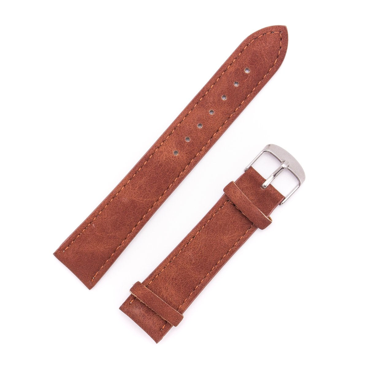 For 20mm PU Leather Watch Strap SE-04