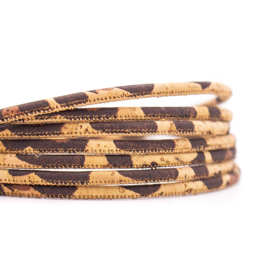 10 meters of Leopard 3 mm Round Cork Cord COR-480