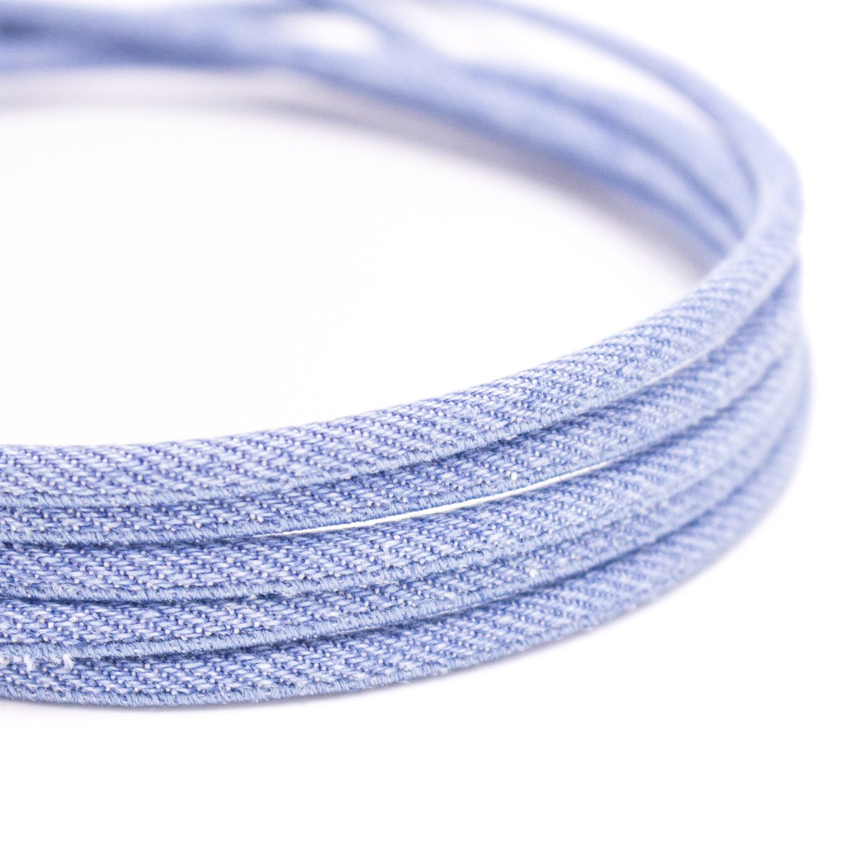 Denim 5mm round cord for jewelry making  COR-479