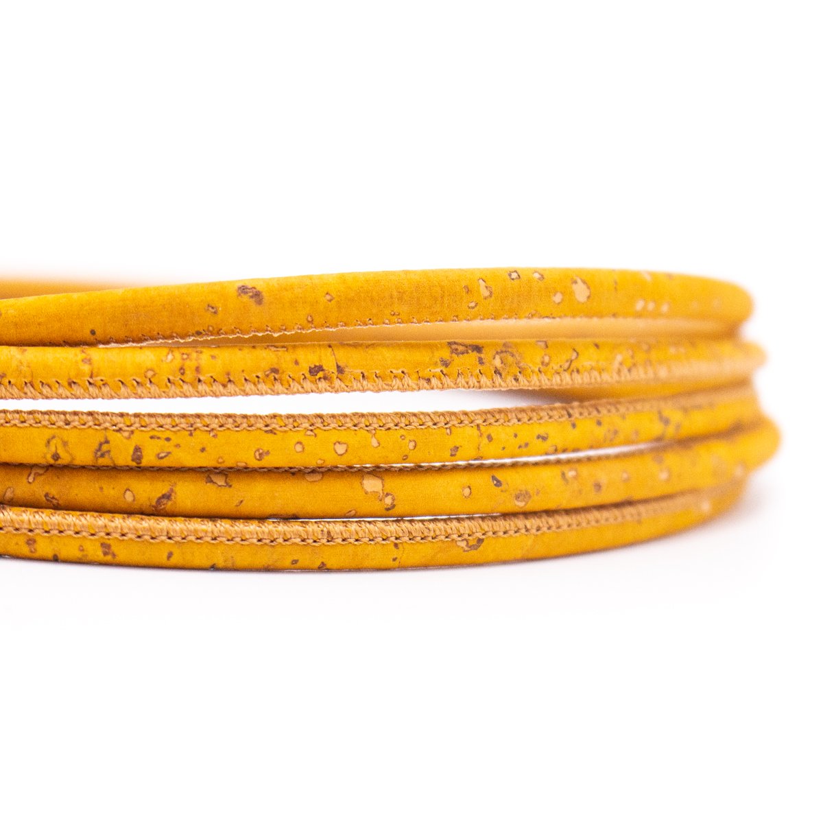 DIY 4mm Yellow round Cork Cord | THE CORK COLLECTION