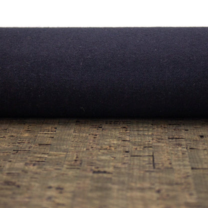 Dark Green Textile Sheet Portuguese Cork Fabric - Agglomerate Black COF-352