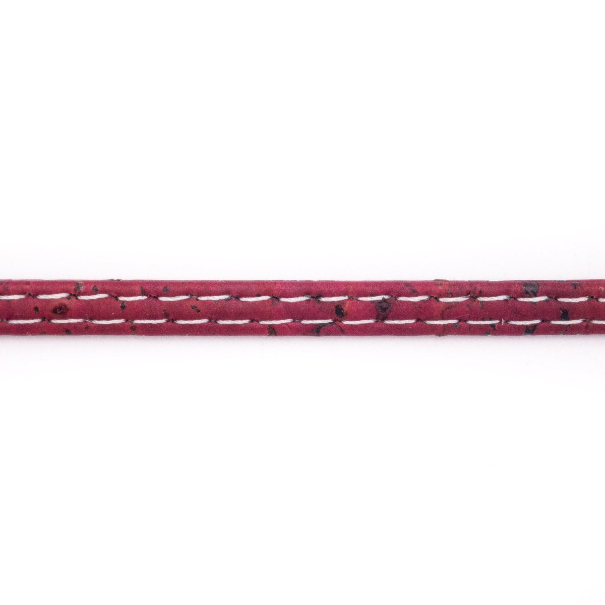 10 mètres de cordon plat en liège naturel rouge vin 5 mm COR-518