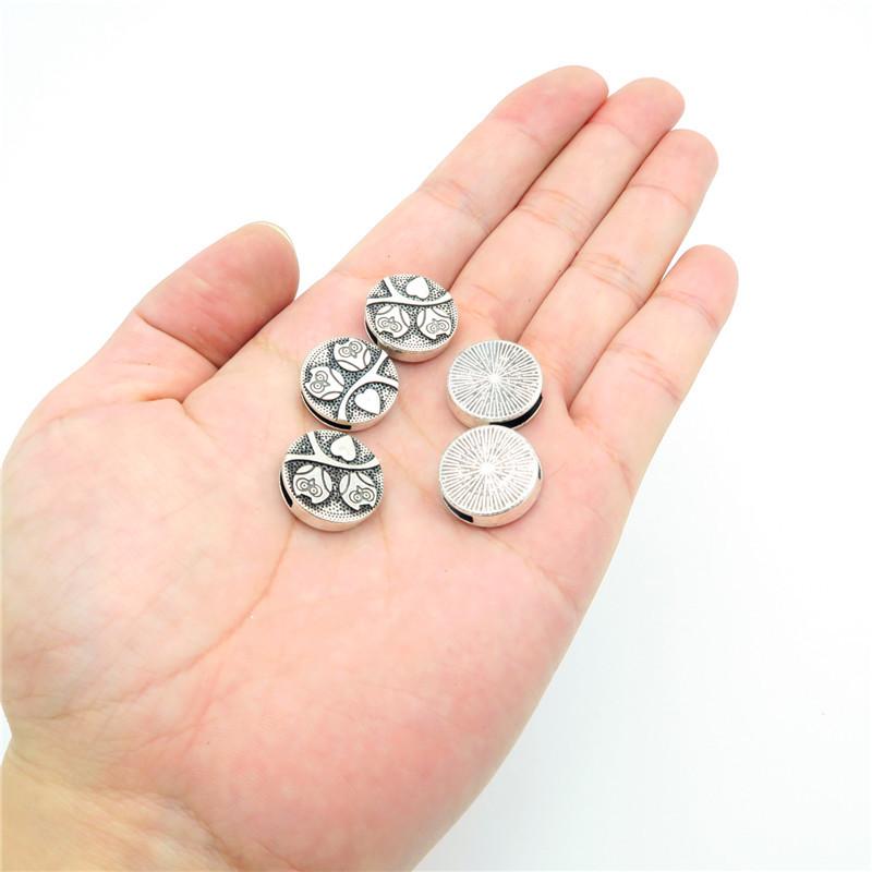 10 Pcs For 10mm flat leather,Antique Silver Owl beads jewelry supplies jewelry finding D-1-10-36