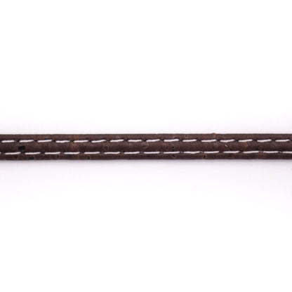 10meter 5mm flat brown cork cord COR-512