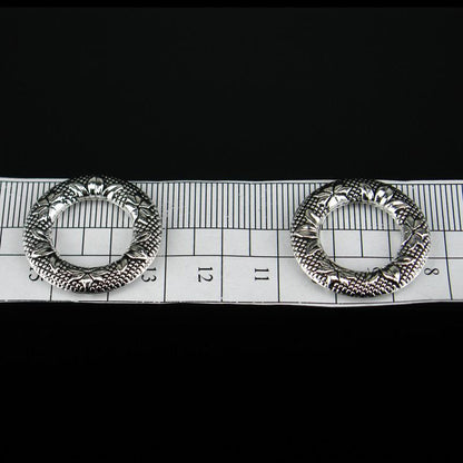10 pièces Antique argent petites fleurs rondes pendentif bijoux fournitures bijoux trouver D-3-35
