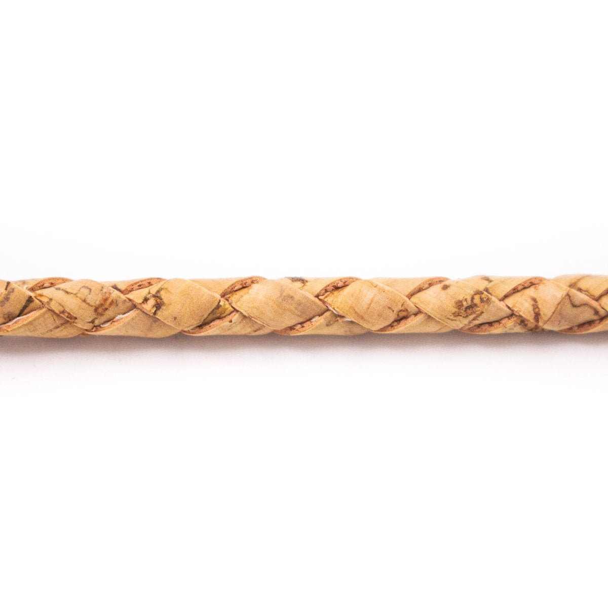 10 meters of Braided 5mm Round Natural Cork Cord COR-545