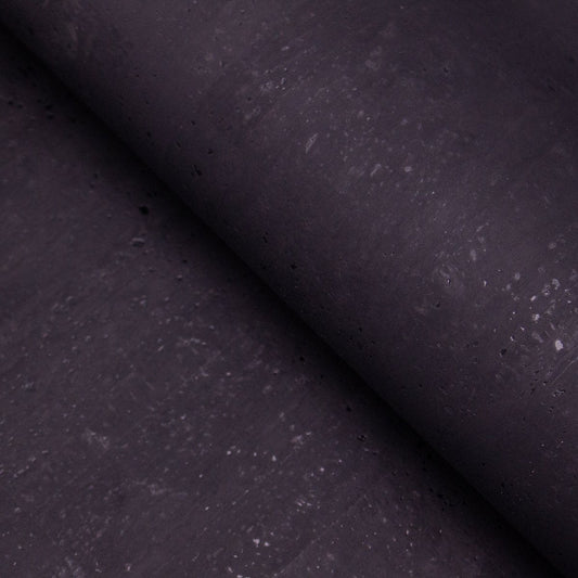 Dark Black Portuguese Cork Fabric COF-117