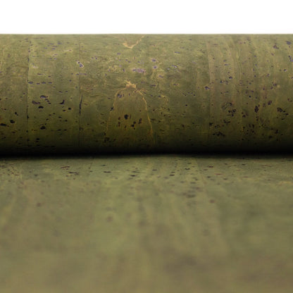 Tissu de liège portugais vert foncé COF-124