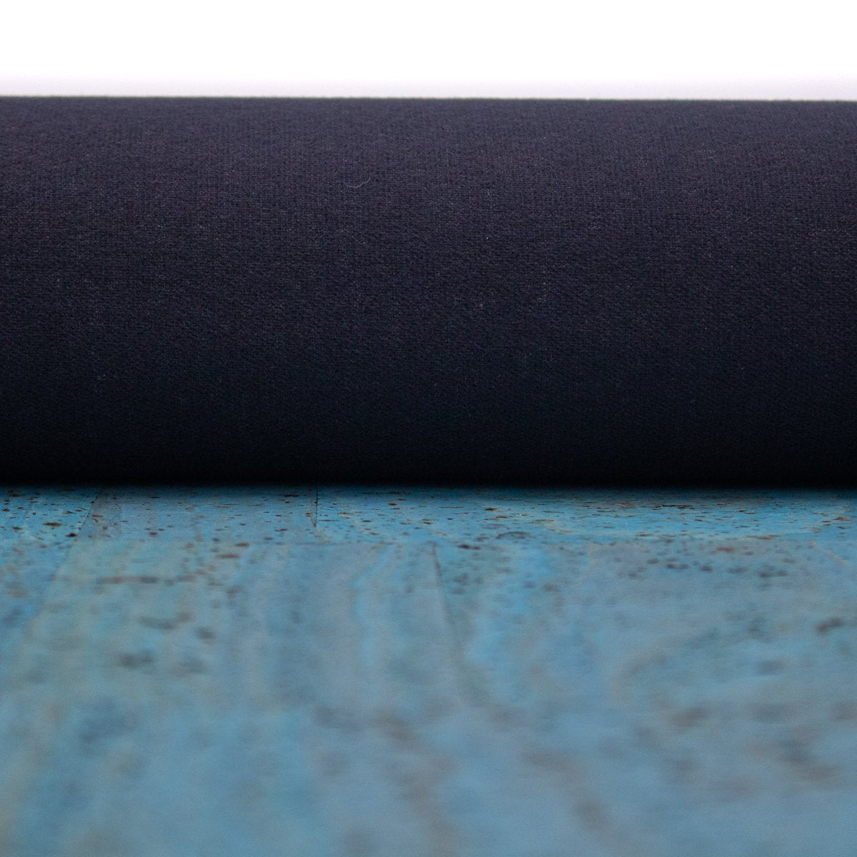Cork fabric Blue with silver - Portuguese cork vegan leather