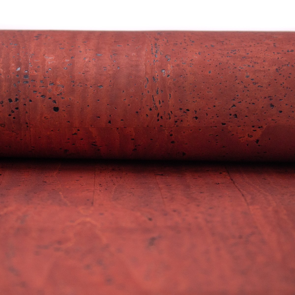 Dark red Portuguese Cork Fabric COF-155