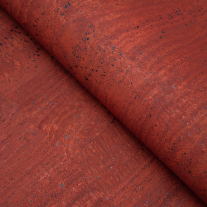 Tissu en liège portugais rouge foncé COF-155