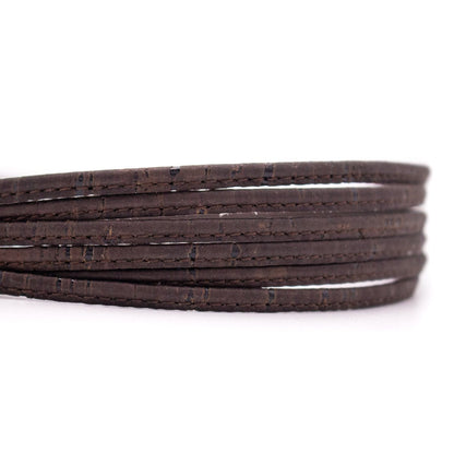 DIY 4x2mm flat Brown Cork Cord | THE CORK COLLECTION
